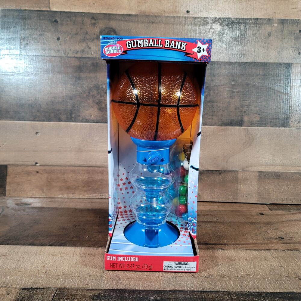 Dubble Bubble Basketball Gumball Machine Coin Bank